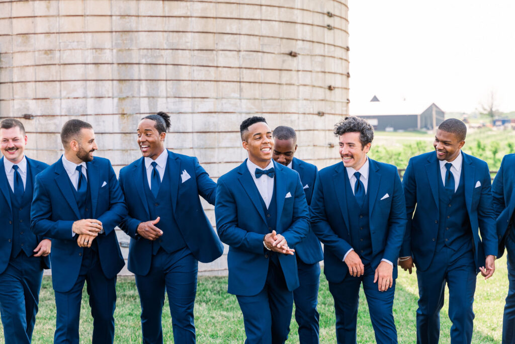 groom with groomsmen